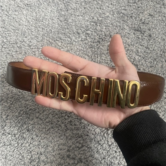 Vintage Brown Rare Y2K Moschino belt - Picture 2 of 5